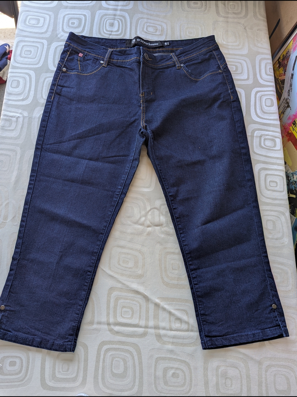 EckoRed Dark Indigo Cropped Women's Jeans Size 14
